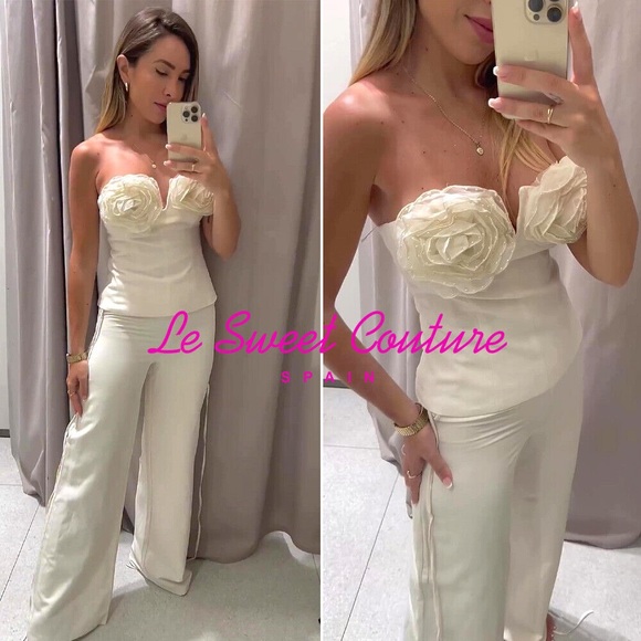 Zara White Strapless Crop Top - Picture 15 of 16